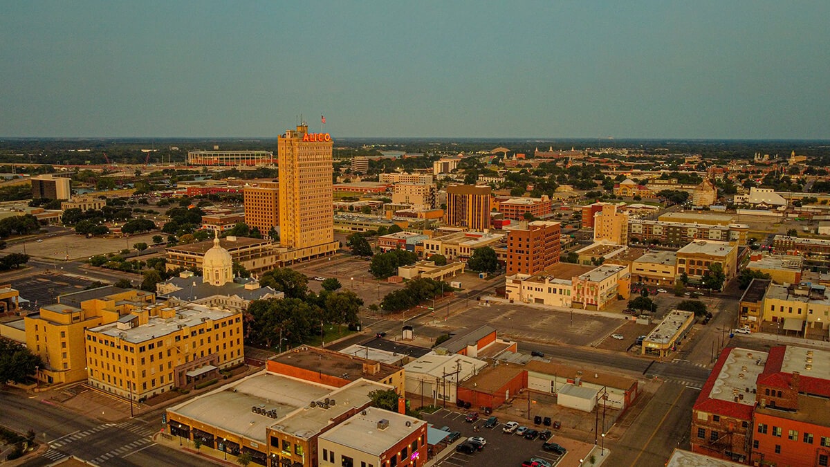 waco downtown seen from above