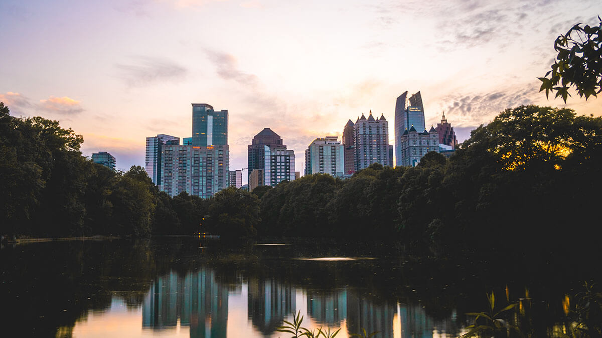 Atlanta,Georgia Skyscape after sunset